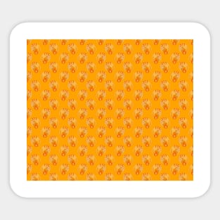 Fire Cat Pattern Sticker